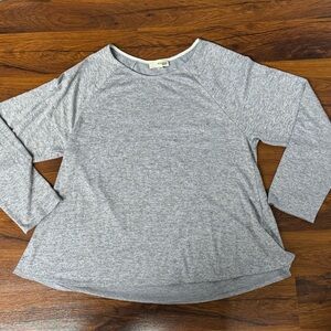 Wilfred Gray Fitted Long Sleeve Top